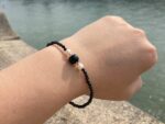 Faceted Black Agate Beads – 3 mm Round, 30 cm Strand, Opaque Gemstone for Jewelry Making - Image 2