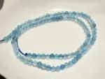 Faceted Aquamarine Beads – 3 mm Round, 30 cm Strand, Light Blue Gemstone for Jewelry Making - Image 2