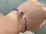 Faceted Amethyst Beads – 3 mm Round, 30 cm Strand, Deep Purple Gemstone for Jewelry Making - Image 2