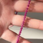 Faceted Ruby Beads (30cm)