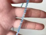 Faceted Aquamarine Beads – 3 mm Round, 30 cm Strand, Light Blue Gemstone for Jewelry Making