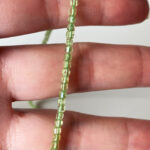 Sqaurely Faceted Peridot Beads (30cm)