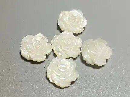 12mm Perlmutt (MOP) Rose Blumen
