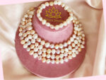 White, Pink, and Orange Natural Pearls Bracelet and Necklace Set (Necklace 150cm long) - Image 2