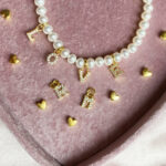 Gold-Plated Letter Charm – 8x5 mm, Cubic Zirconia, Personalized Jewelry Component