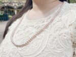 Soft Lavender Freshwater Pearl Necklace – 75 cm, Hand-Knotted, 5–6 mm Pearls
