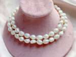 Natural White Pearls Necklace (80cm) - Image 2