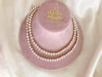 Natural Lavender Pearls Necklace (75 cm) – Bild 2