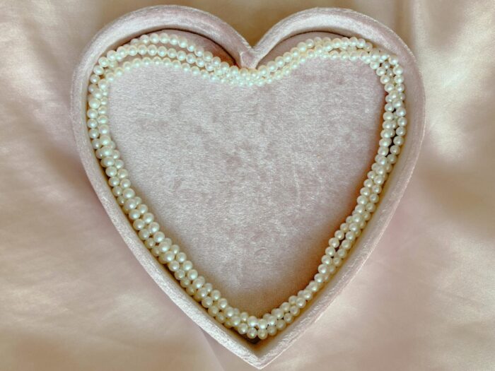 Natural White Pearls Necklace (115cm long with 3.5-4mm pearls) – Bild 1