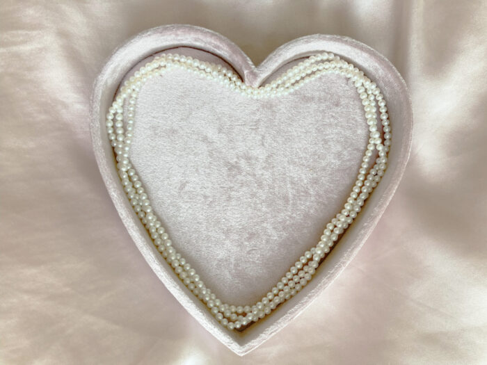 Natural White Pearls Necklace (115cm long with 3-3.5mm pearls) – Bild 1