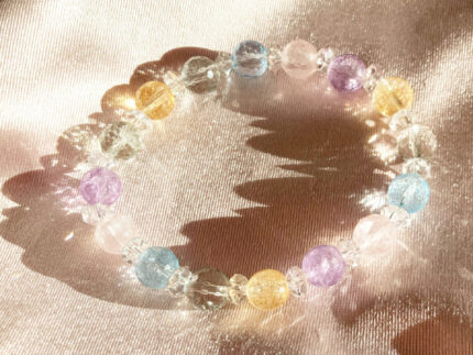 Natural Gemstone Ball Bracelet (18cm)