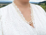 Natural White Pearls Necklace (115cm long with 4-5mm pearls) – Bild 2