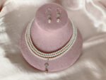 Sparkling Snow Necklace and Earrings Set - Image 5