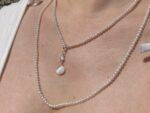Mother-of-Pearl Shell Necklace and Earrings Set