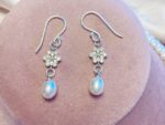 Sparkling Snow Necklace and Earrings Set - Image 2