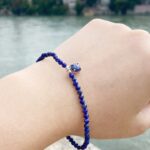 Natural Lapis Lazuli Bracelet with S925 Silver and Pendant – Handcrafted Gemstone Jewelry